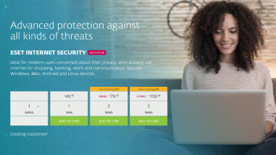 Eset Internet Security Antivirus.
