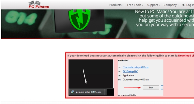 PC Matic installs on Windows.